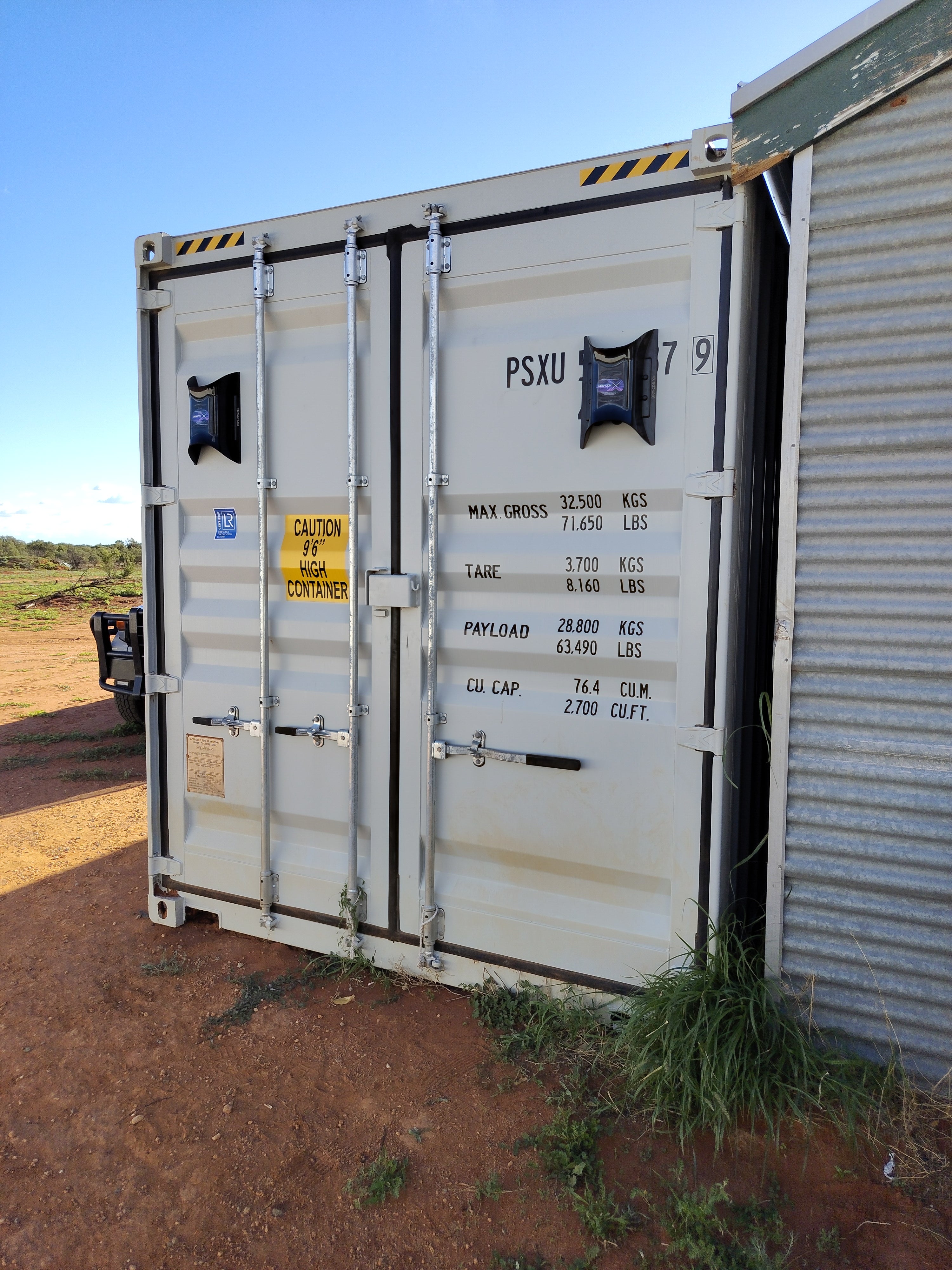 Dry-Con X ® 40' (40ft) Container Kit - Exhausts on doors and Inlets on backwall